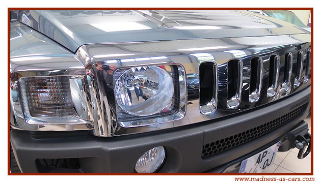 Calandre chrome pour Hummer H3