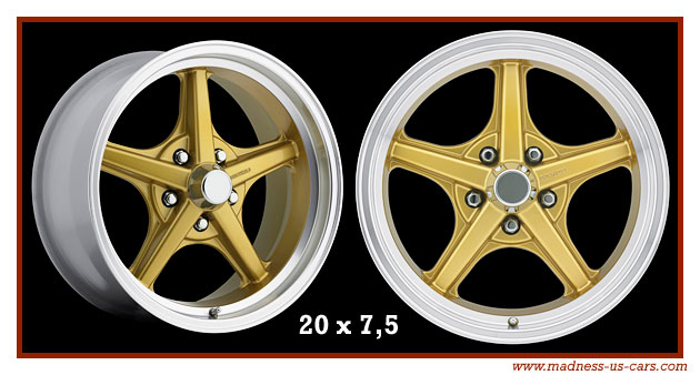 Jantes Showwheels Trashstar Gold Ford Mustang